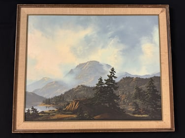 Dwayne Jensen Oil on Board Painting