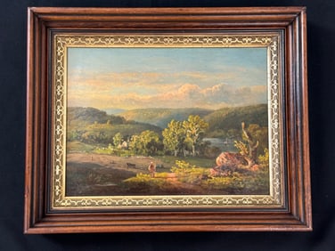 Oil on Canvas Country Scene Painting