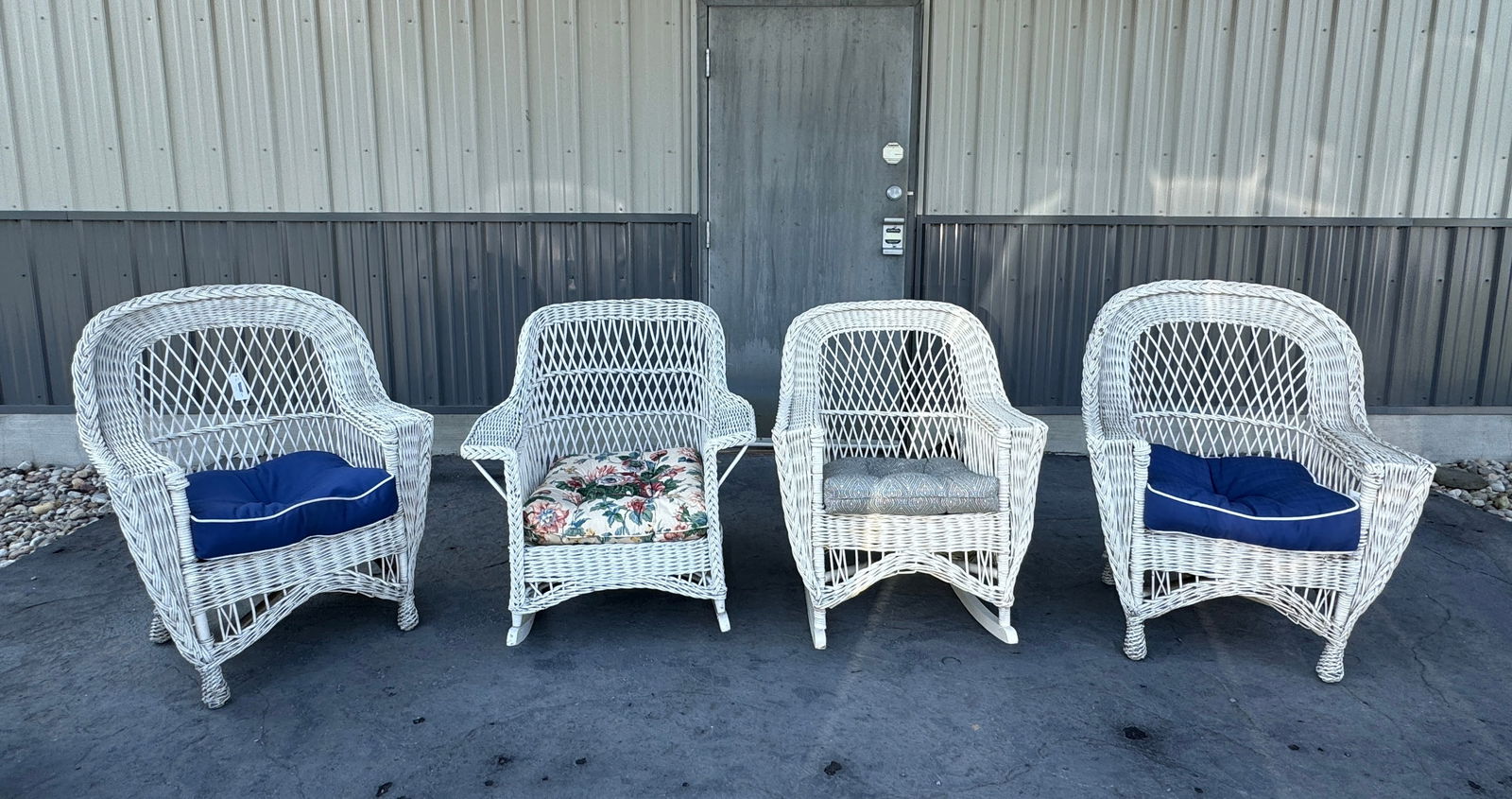 4 Bar Harbor Wicker Chairs (1 of 9)