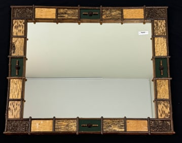 Adirondack Birch Bark and Twig Mirror