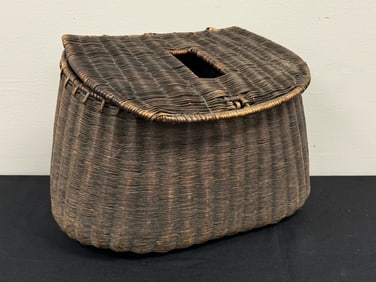 Large Center Hole Japanese Weave Fishing Creel