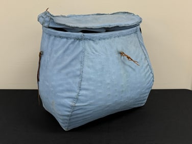 Oversized Canvas Covered Pack Basket