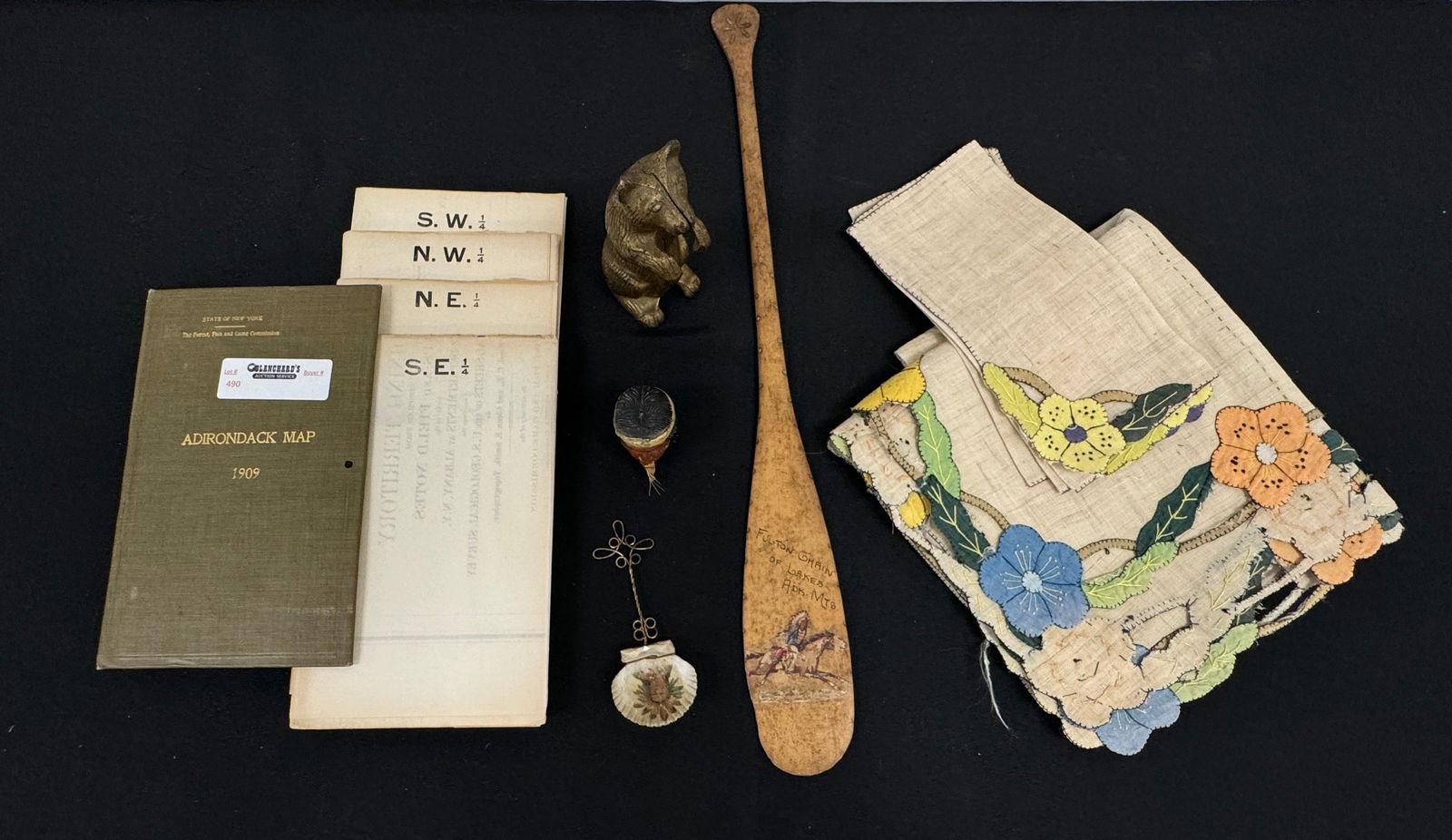 Adirondack Map, Linens, Bear Bank & Souvenirs (1 of 3)