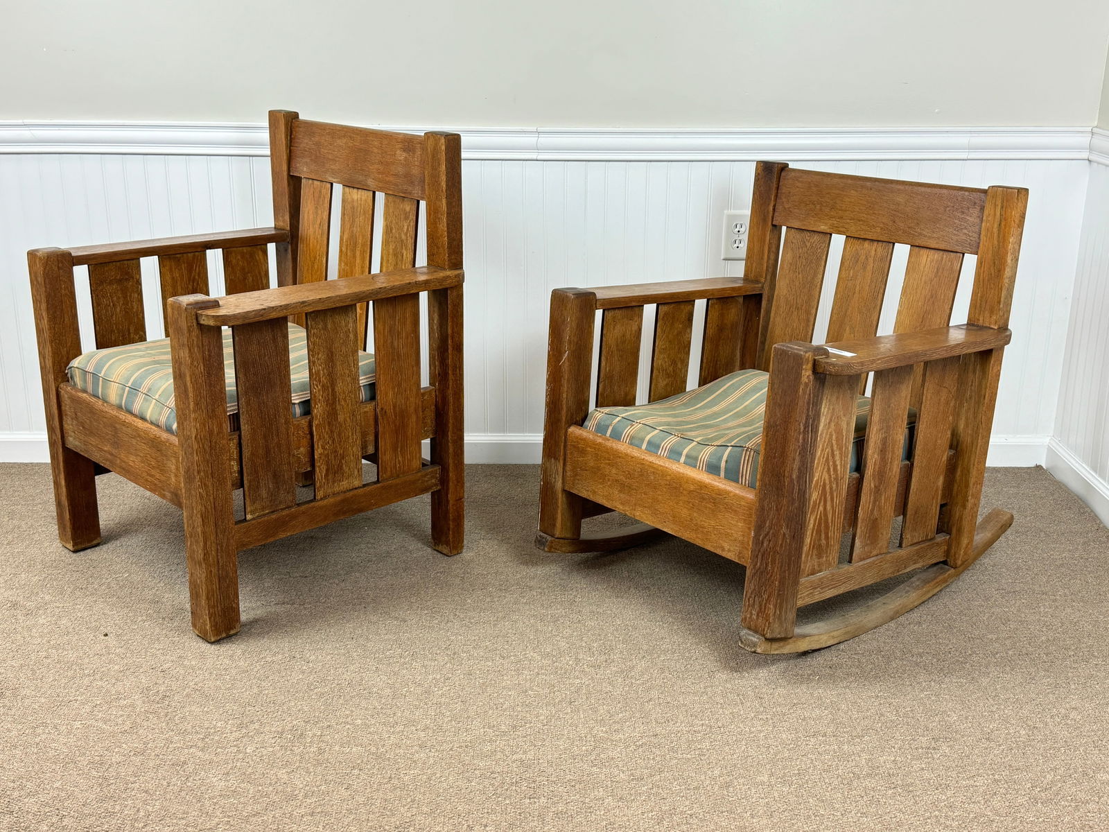 Early Mission Arm Chair and Rocker (1 of 7)