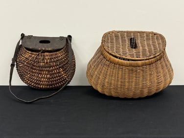 2 Fishing Creels - Willow and Watermelon