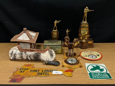 Advertising Signs, Skeet Trophies & Decor