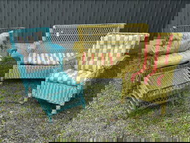 4 Piece Bar Harbor Wicker Set