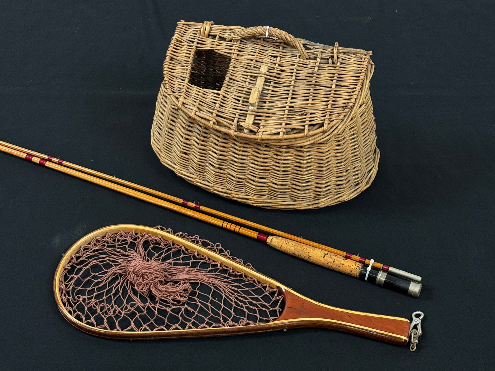 Fly Rod, Orvis Trout Net & Fishing Creel (1 of 2)