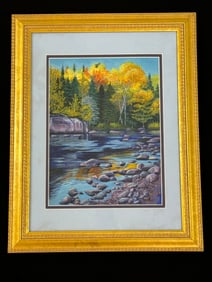 Diane Hulburt Ausable River Acrylic
