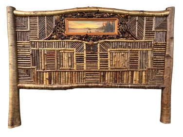 Barney Bellinger Queen Size Custom Adirondack Headboard