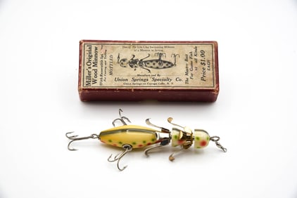 "Miller's Original Wood Minnow" Picture Box
