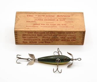 Early Heddon 100 Minnow Wood Box