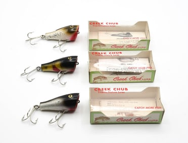 3 Creek Chub Midget Plunkers