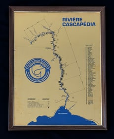 Vintage Grand Cascapedia River Map