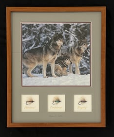 Framed Cullen Salmon Flies