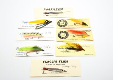 8 Vintage Flagg Streamers