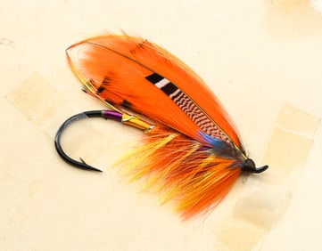 Vintage "Orange Parson" Salmon Fly