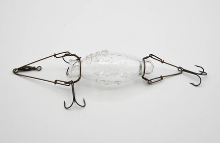 Folk Art Glass Minnow Tube