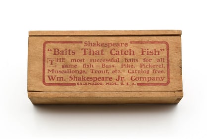 Early Shakespeare Wood Slide Top Box