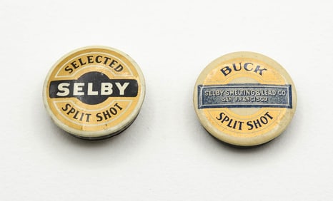 2 Early Split Shot Tins