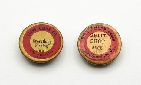 2 Early Split Shot Tins