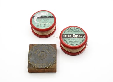 Otto Zwarg Wood Line Spools & Print Block