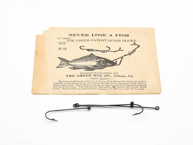 Early Greer Patent Lever Hook