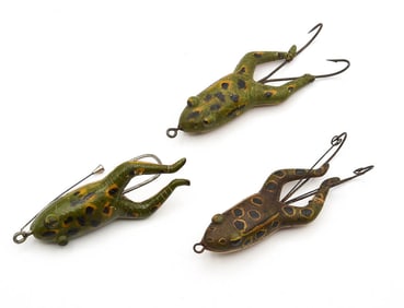 Early Pflueger Rubber Frogs