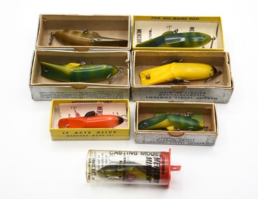 7 Vintage Mercury Minnows