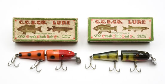 2 Creek Chub Jointed Pikies