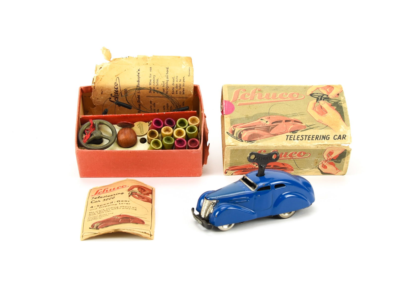 Schuco 3000 Telesteering Wind up Toy Car (1 of 3)