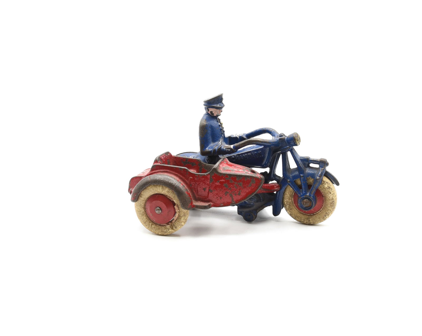 Champion Police Cast Iron Motorcycle with Sidecar (1 of 5)