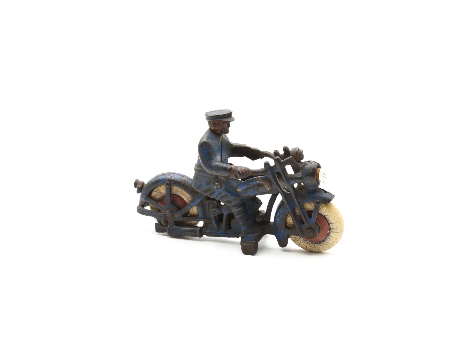 Hubley Cast Iron Motorcycle with Lighted Head Lamp (1 of 5)