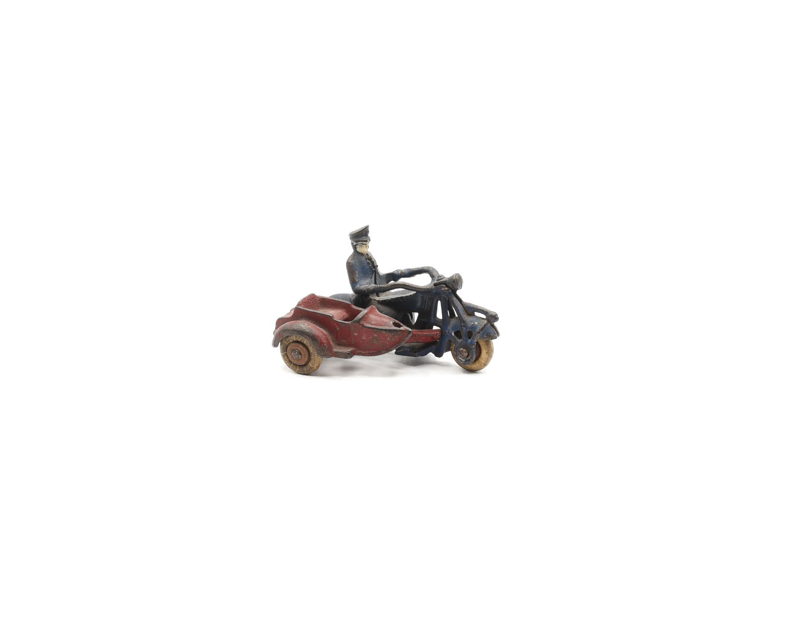 Champion Cast Iron Motorcycle w/ Side Car & Police (1 of 3)