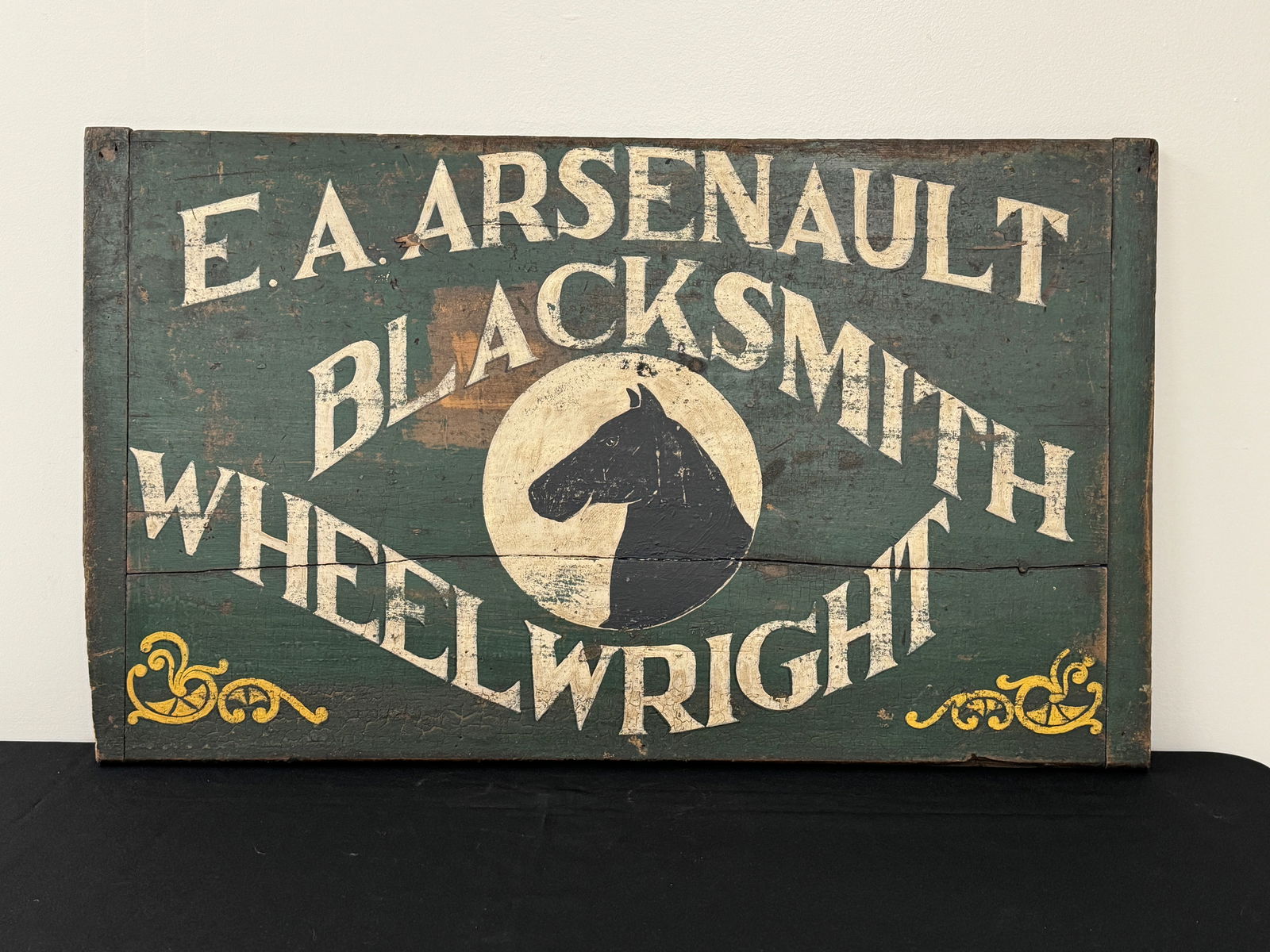 Hand Painted Blacksmith Wheelwright Wooden Sign (1 of 4)