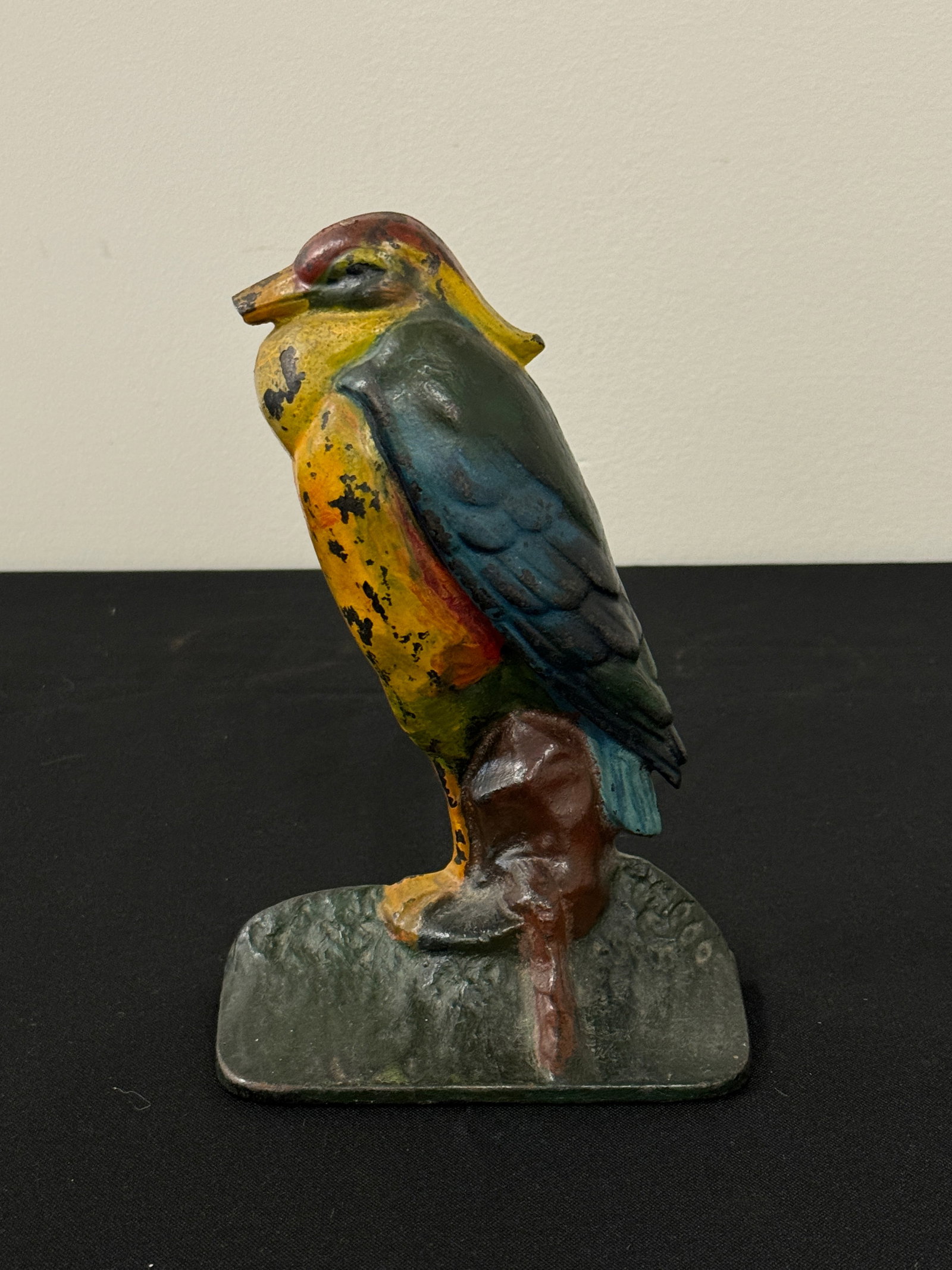 Painted Cast Iron Bird Door Stop (1 of 3)