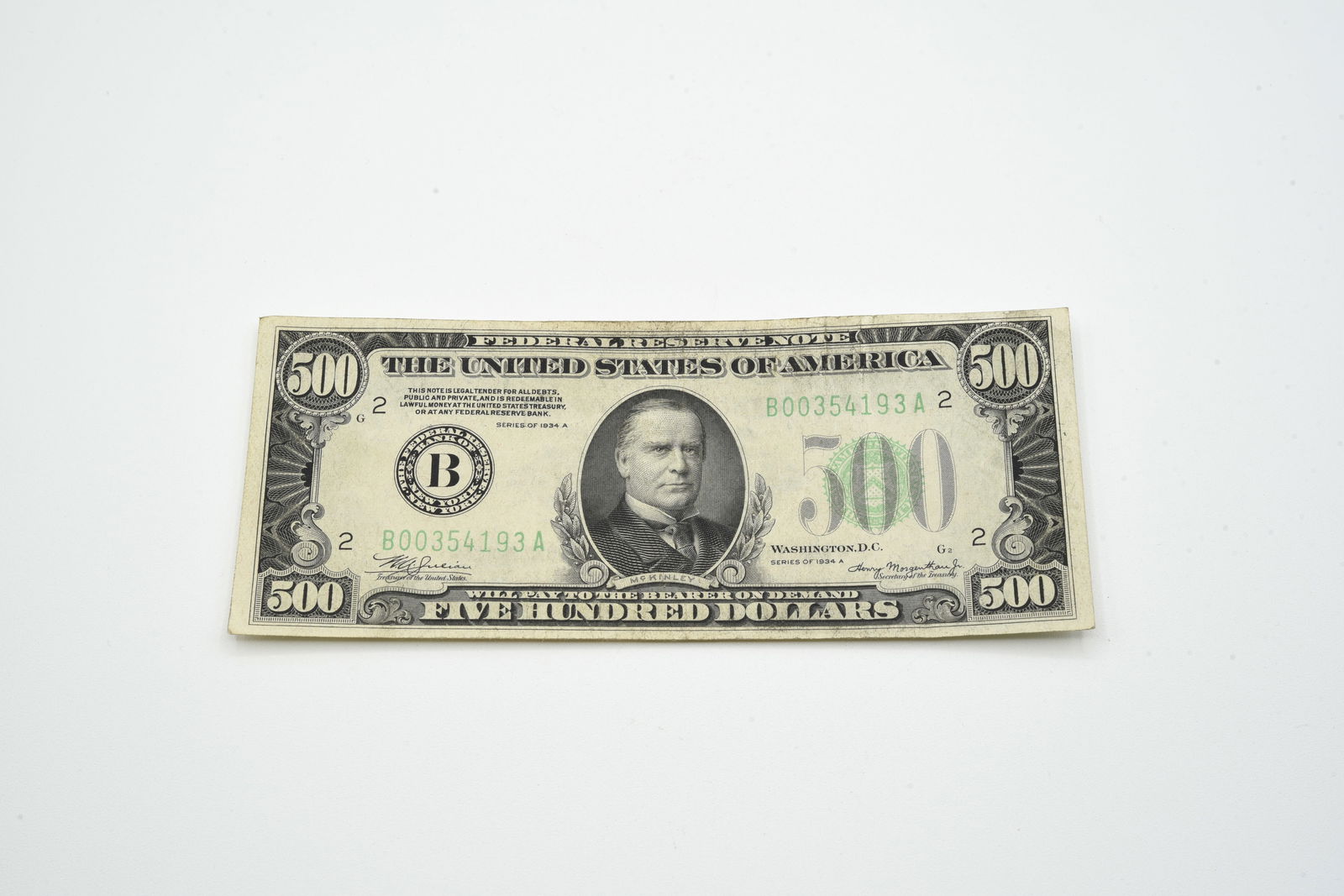 $500 U.S. Bill - 1934 Series (1 of 2)
