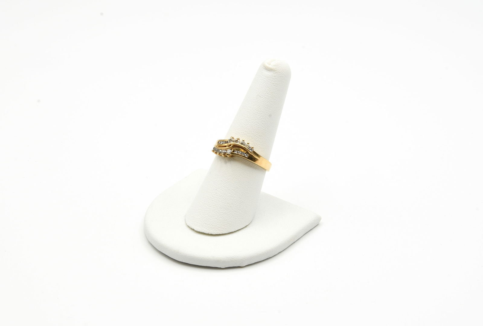 14kt Gold Diamond Ring with 18 Diamonds (1 of 4)