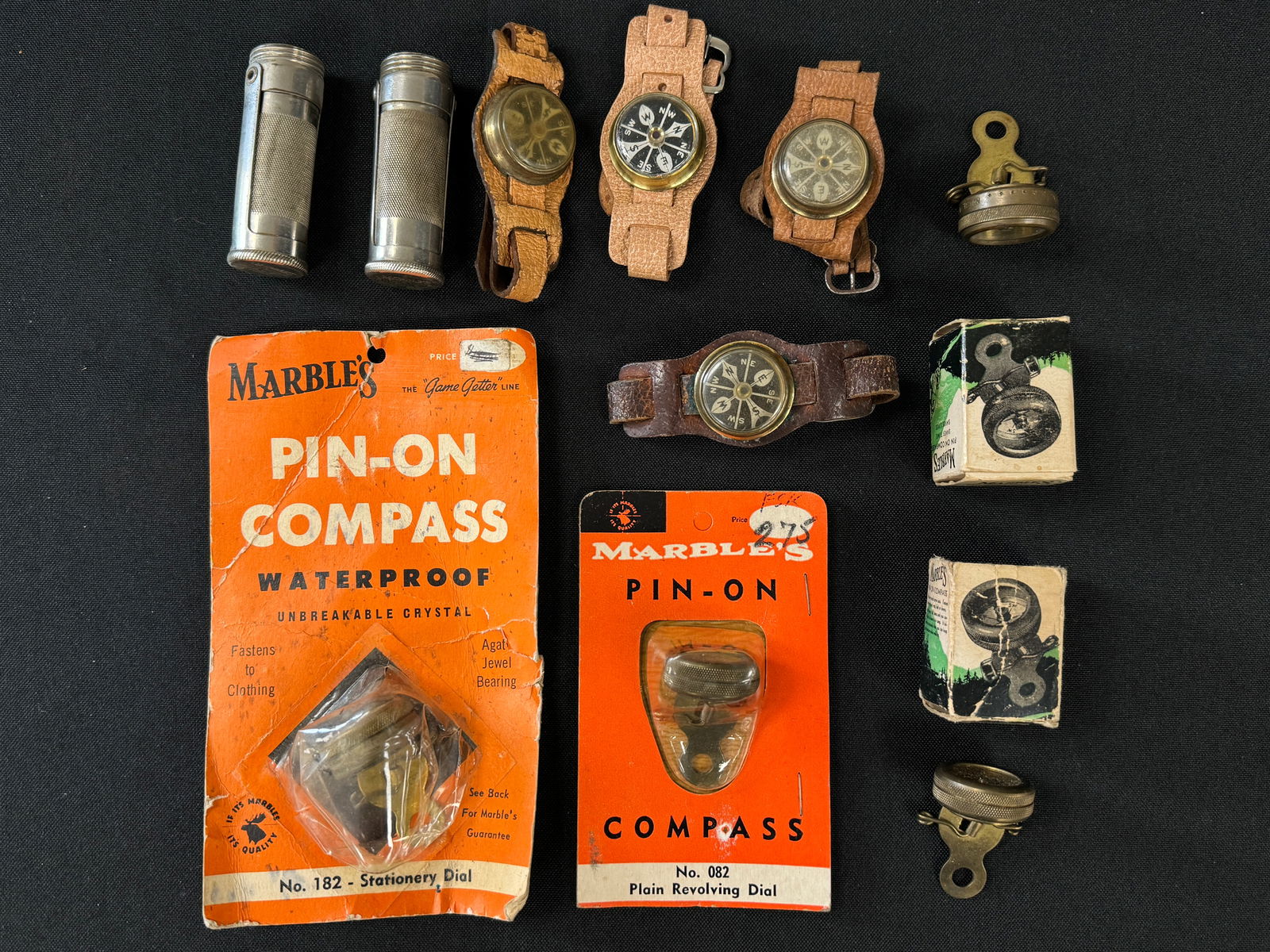 Marbles Compasses and Match Holders (1 of 3)