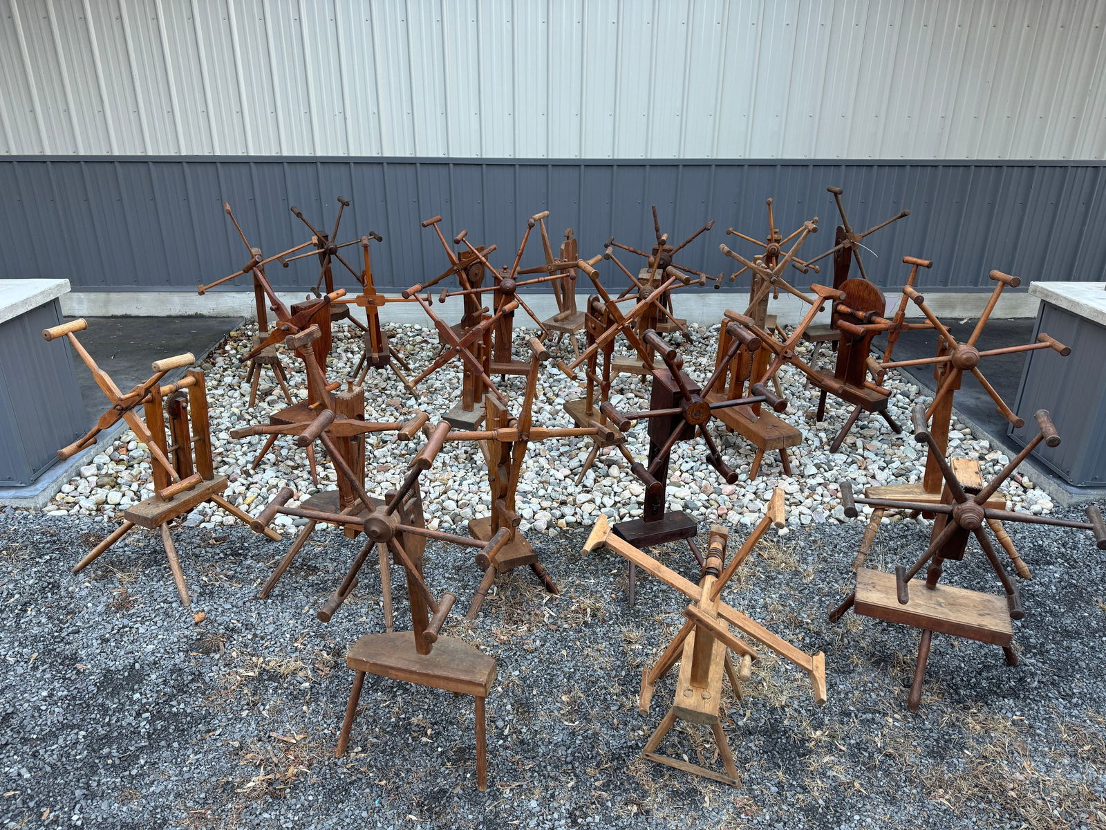 Collection of 24 Folk Art Country Yarn Winders (1 of 10)