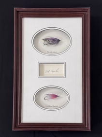 Framed Bob Veverka Spey Flies