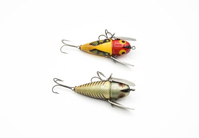 2 Heddon "Cone Tail" Crazy Crawlers