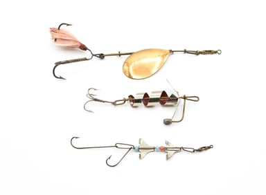 3 Vintage Metal Baits