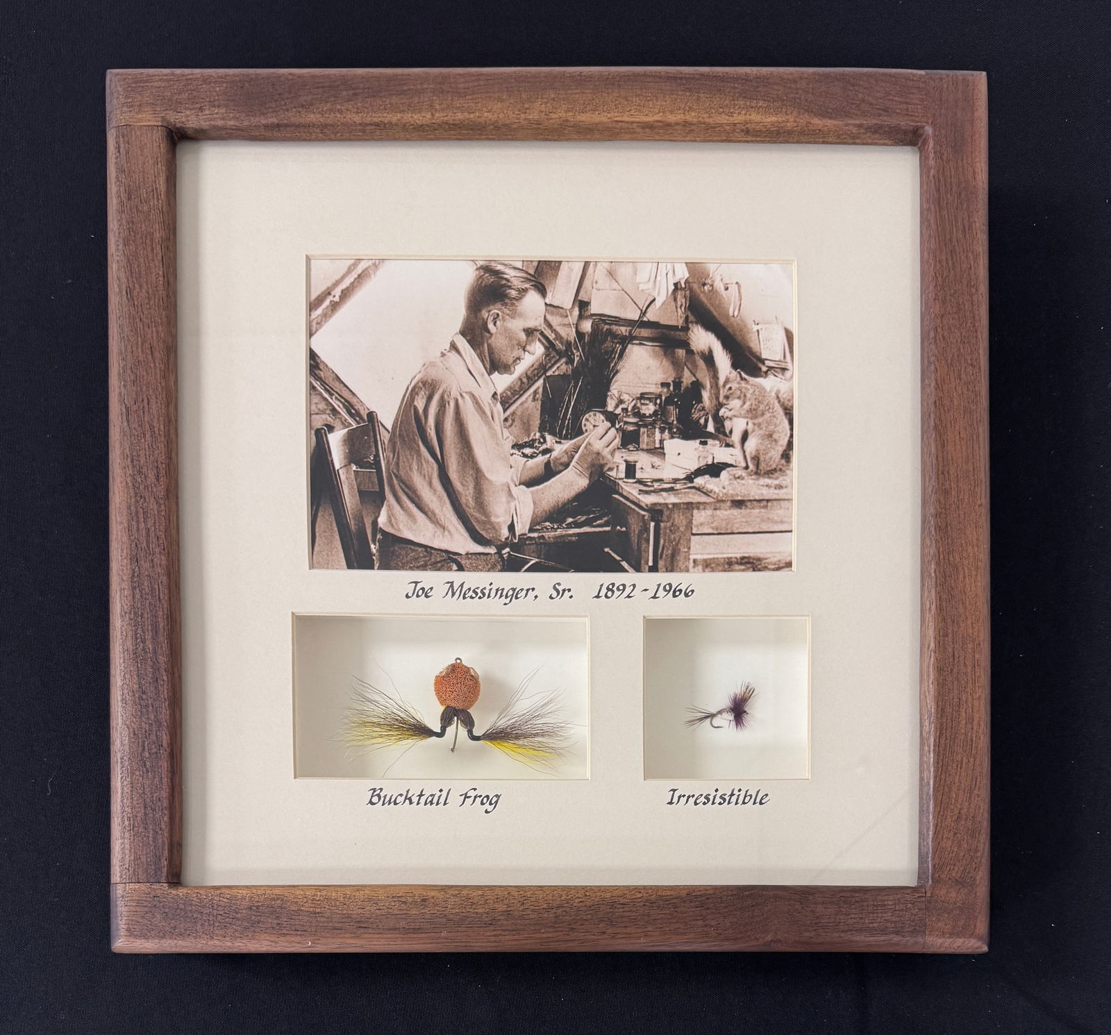 Framed Messinger Frog & Fly (1 of 3)