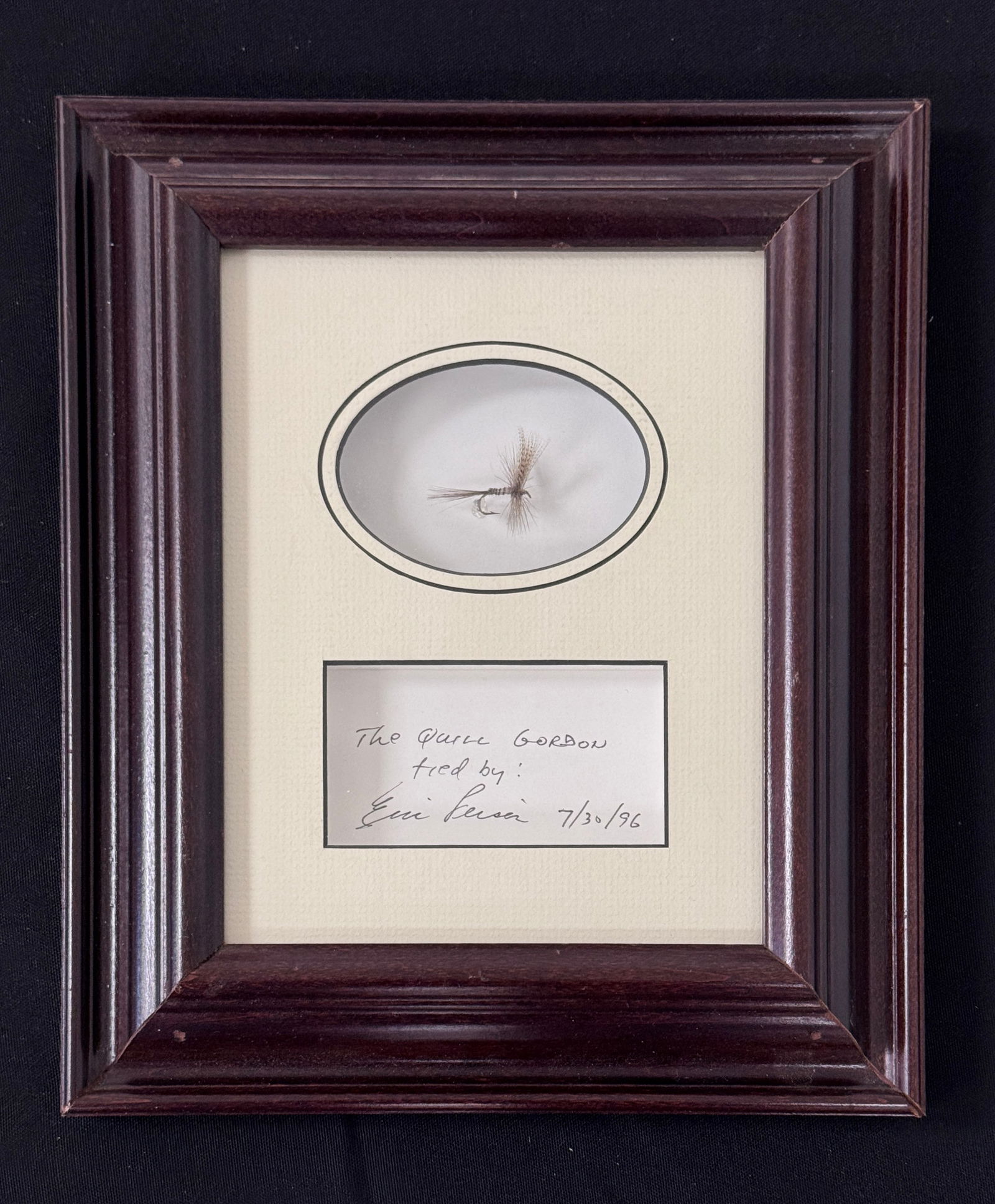 Framed Leiser "Quill Gordon" Fly (1 of 2)