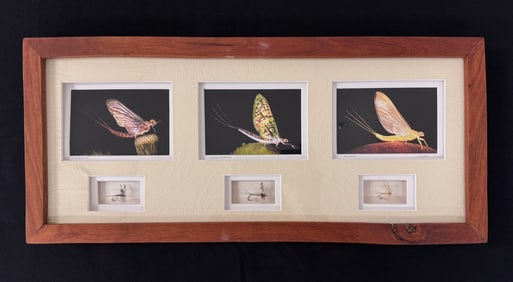 Framed Keith Cantrell Dry Flies
