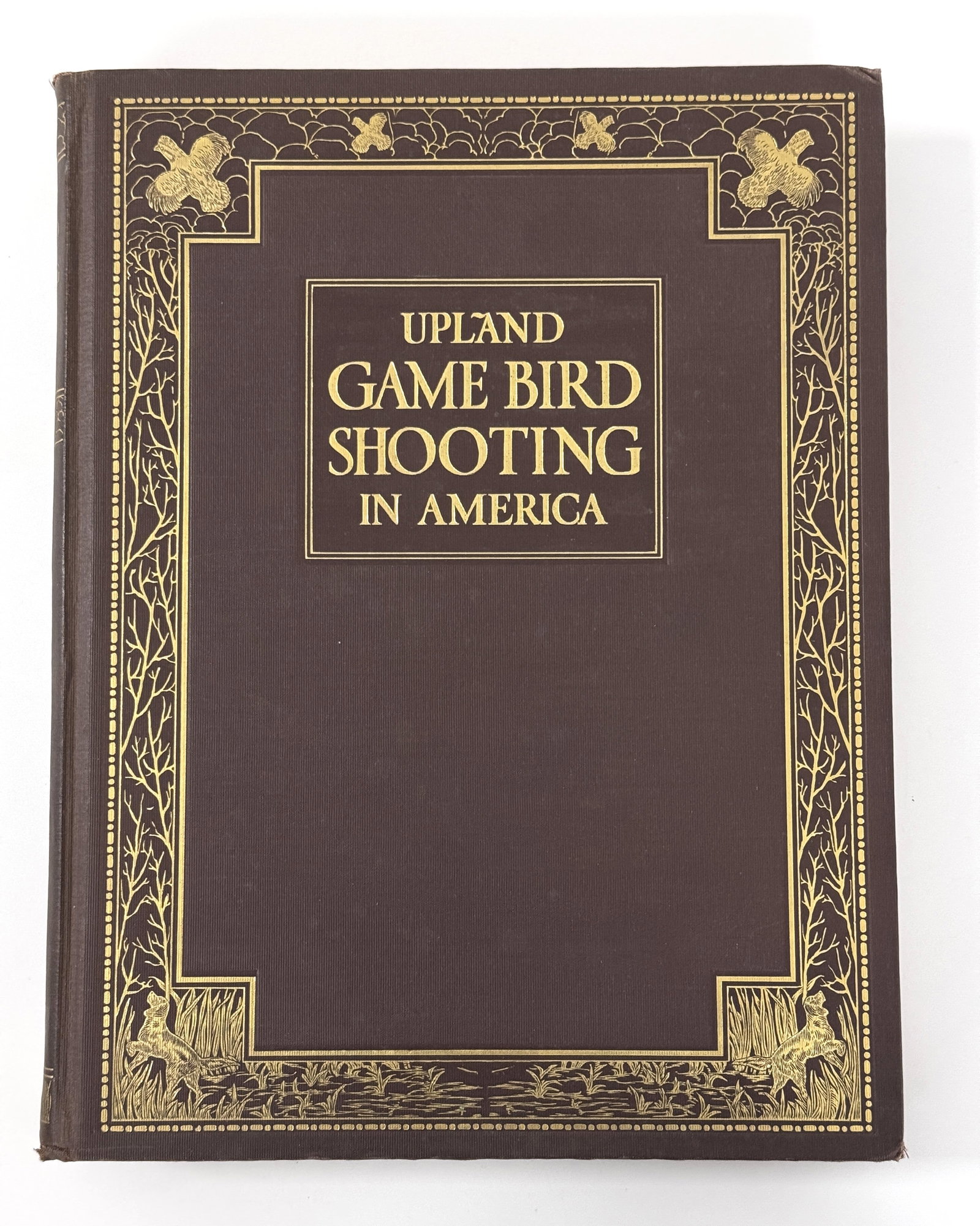 Upland Game Bird Shooting - Derrydale: Connett III, Eugene V. (Editor) - Upland Game Bird Shooting in America - 1930, Derrydale Press. Limited to 850 unnumbered copies. Large, 249 pages, uncut, top edge gilt, illustrations by Schaldach, Bu