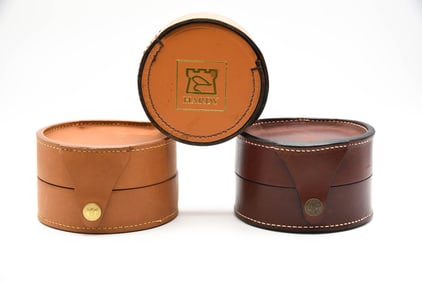 3 Leather Reel Cases