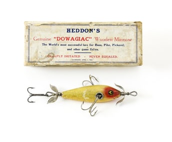 Heddon's "Dowagiac" Wooden Minnow Box
