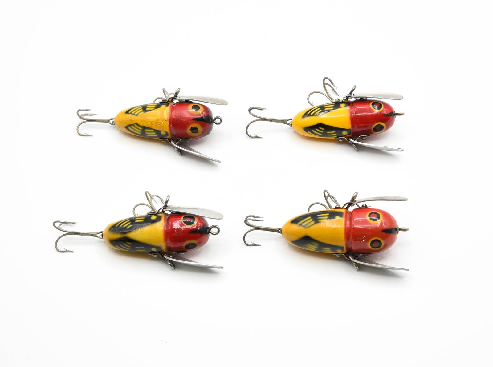 Heddon Lures X0320YRH Tiny Crazy Crawler Leurres De Pêche, Frelon Jaune, 4,4 Cm